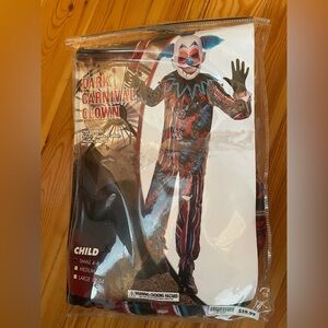 Spirit Dark Carnival Clown Costume - Red, Black, Blue, White